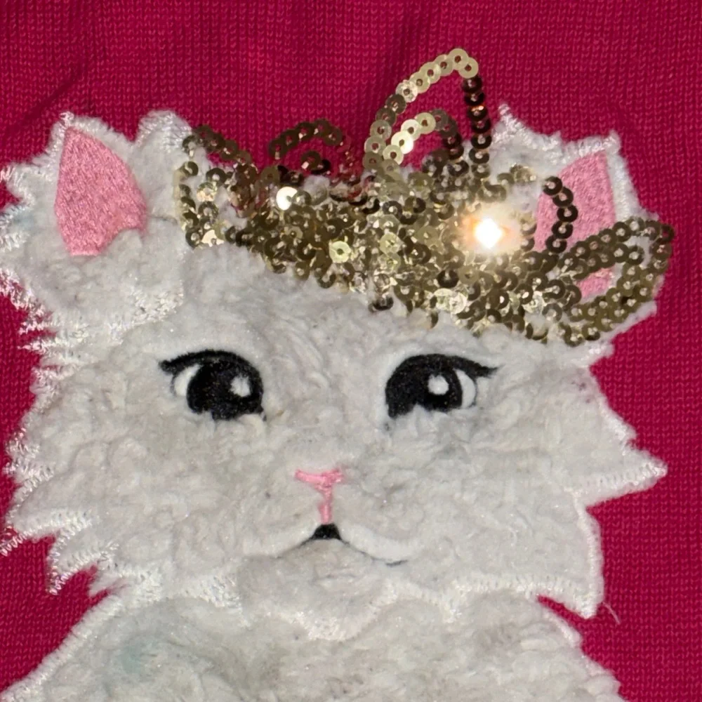 The Children's Place Pink Sweater with Cat Design